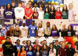  Photo collage of each high school signees